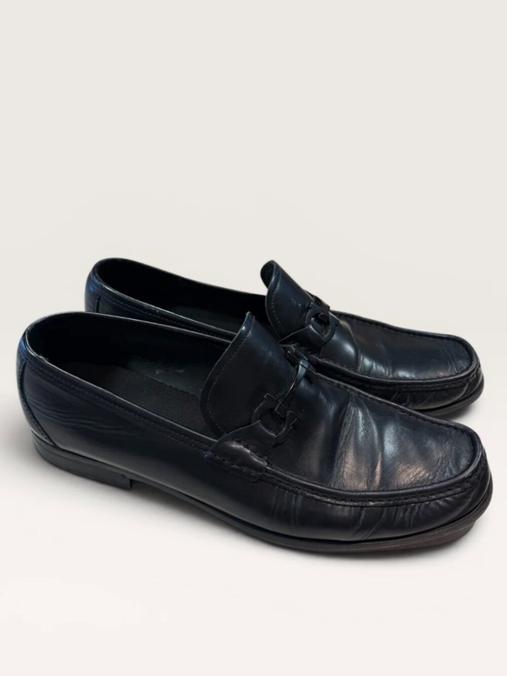 Salvatore Ferragamo Black Mens Shoes, 14 Mens
